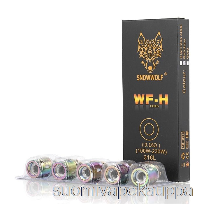 Vape Kauppa Snowwolf Wolf Wf Vaihtokelat 0.16ohm Wf-h Kelat (sateenkaari)